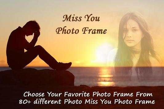 Miss You Photo Frame screenshot 1