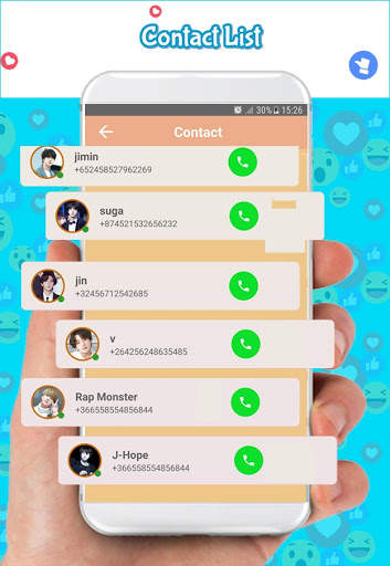 jimin bst Fake call : chat & live prank screenshot 5