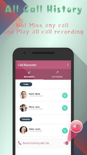 Auto Call Recorder : Free Call Recorder 2021 screenshot 1