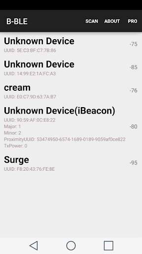 B-BLE(BLE4.0 Scan) screenshot 1