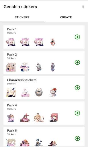 Genshin Impact Stickers for WhatsApp screenshot 1
