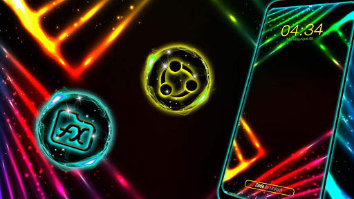 Neon Lines Launcher Theme screenshot 2