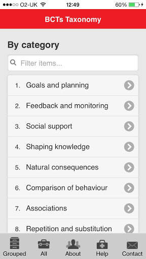 BCT Taxonomy screenshot 1
