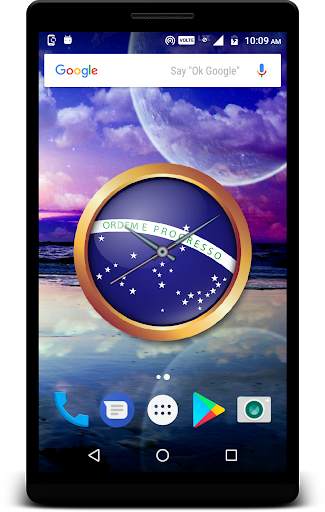 Brazil Clock Live Wallpaper screenshot 2