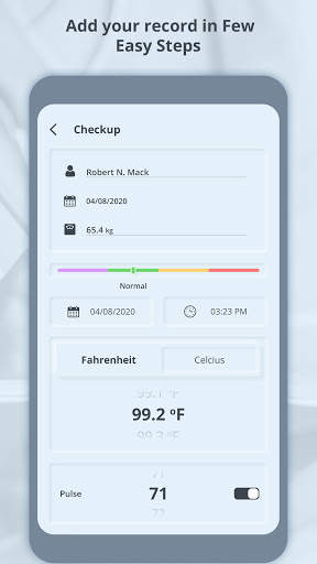 Fever Tracker : Record Daily Body Temperature screenshot 2