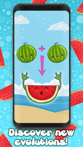 Merge Watermelon – Great Evolution Clicker Game screenshot 2