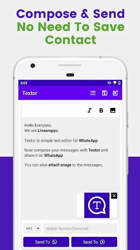 Message Editor & Chat Direct screenshot 1