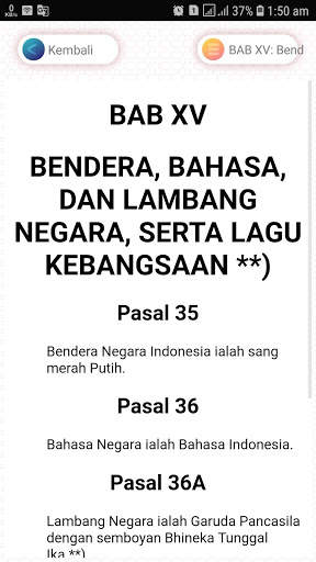 UUD 1945 dan Amandemen Terbaru Offline screenshot 3