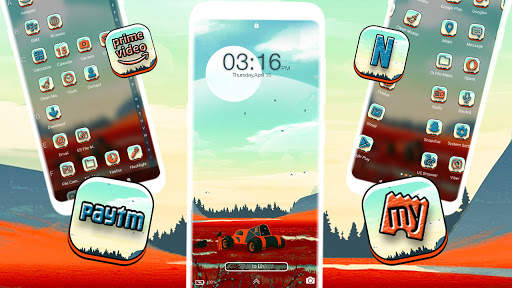 Valley Painting Launcher Theme screenshot 4