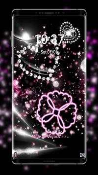 Pink Shiny and Diamond Heart Glitter Theme screenshot 4
