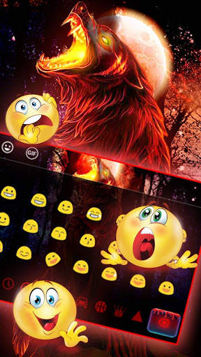 Bloody Scary Wolf Theme screenshot 3