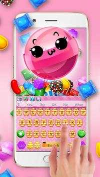 Color Candy Crush Saga Keyboard Theme screenshot 2