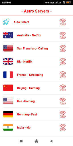 AstroVPN-Best Free Unlimited VPN Secure WiFi Proxy screenshot 4