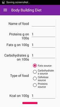 Bodybuilding diet - calc screenshot 4