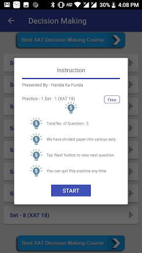 XAT Decision Making to prepare for XAT 2020 Exam screenshot 4