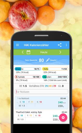 Kalorienzähler HiKi screenshot 1