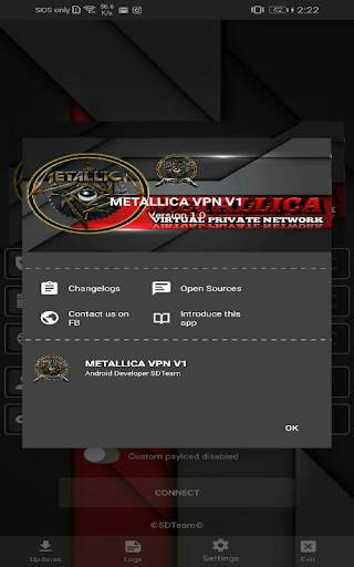 METALLICA VPN APPS screenshot 1