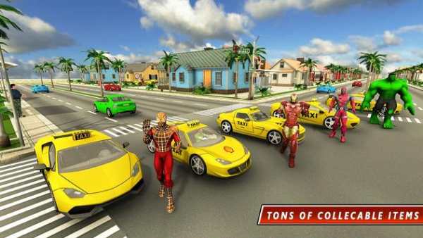 Superhero Taxi Driver Pro Game screenshot 3