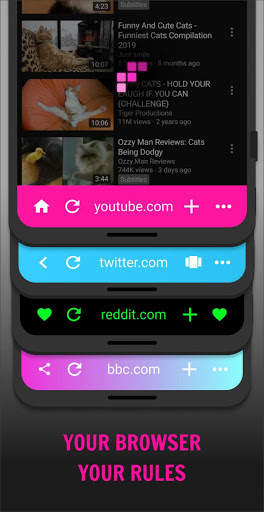 Fishpowered browser - less bull, more cat screenshot 1
