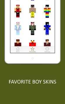 3D Boy Skins for Minecraft PE screenshot 14