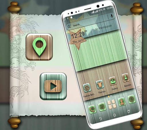 Colourful Wooden Launcher screenshot 3