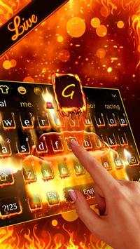 3D Fire Burning Car Keyboard Theme screenshot 2