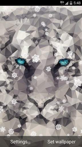 Snow Tiger - 3D Live Wallpaper screenshot 3