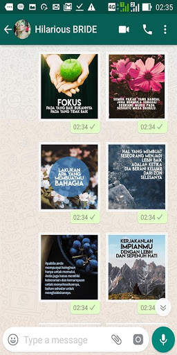 3000 Stiker WA Kata Bijak Motivasi WAStickerApp screenshot 6