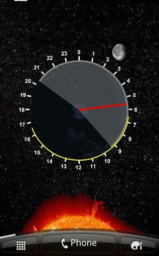 Earth Sun and Moon Model   live wallpaper screenshot 3