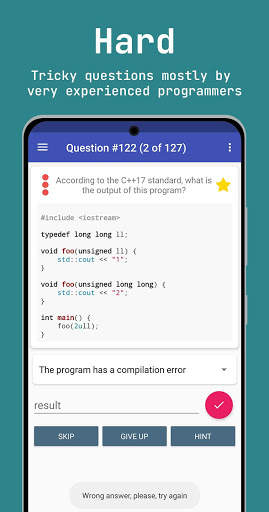 C   Quiz screenshot 2
