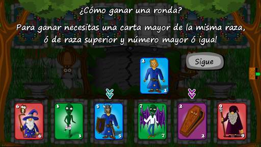 Juego de cartas 4 Razas screenshot 2