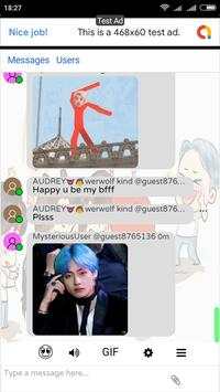 BTS messenger 2 Real Chat for lovers screenshot 1