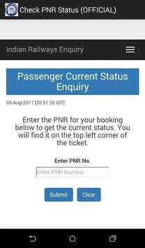 Check PNR Status (OFFICIAL) screenshot 1