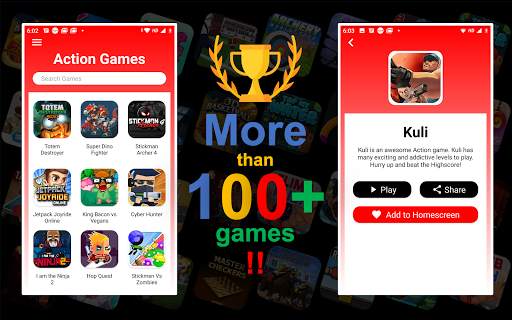 All In 1 Action Games - Top New 2020  Mini Games screenshot 2