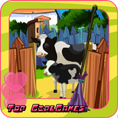 Farm house clean up decoration icon