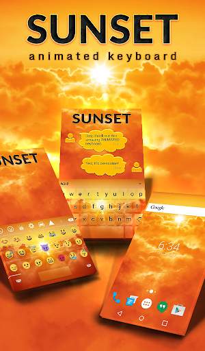 Sunset Animated Keyboard screenshot 1