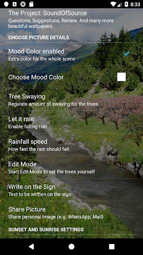 Mountain River Live Wallpaper screenshot 7