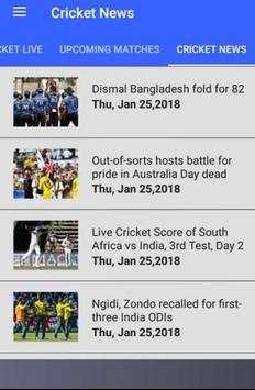 Cricket Buzz 2018 screenshot 5