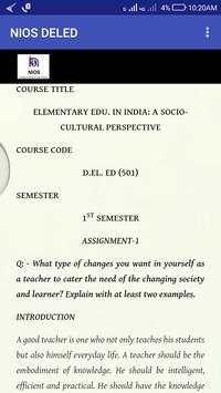 NIOS DELED Assignment Answer screenshot 4