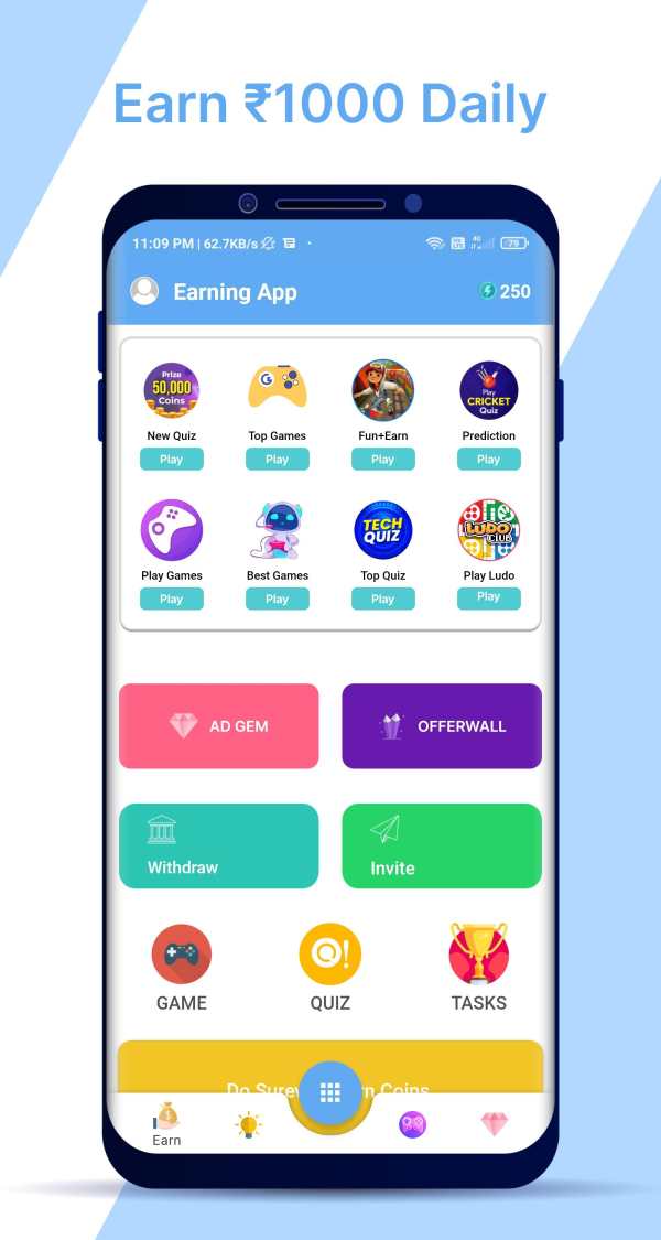 Earning app - Earn money unlimited- Earn game 2021 screenshot 1