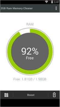 2 GB RAM Memory Booster Cleaner Pro screenshot 1