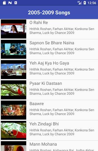Hrithik Roshan Video Songs Lyrics screenshot 1
