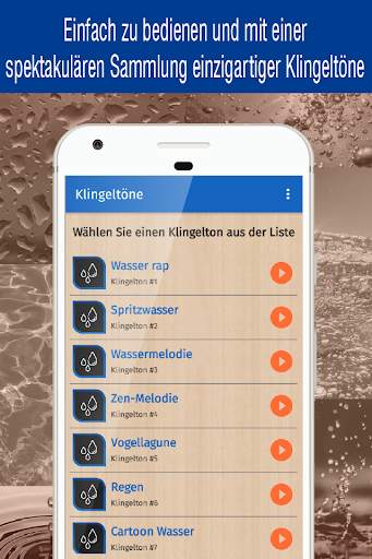 klingeltöne wasser kostenlos, wasser töne app screenshot 2
