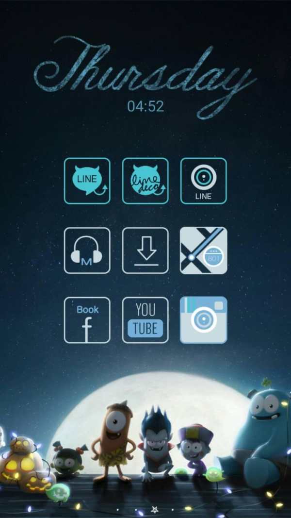 Spookiz LINE Launcher theme screenshot 1