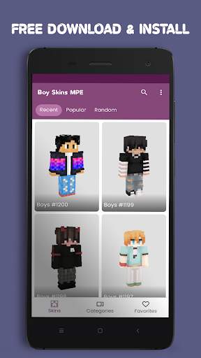 Boys Skins Minecraft PE screenshot 2