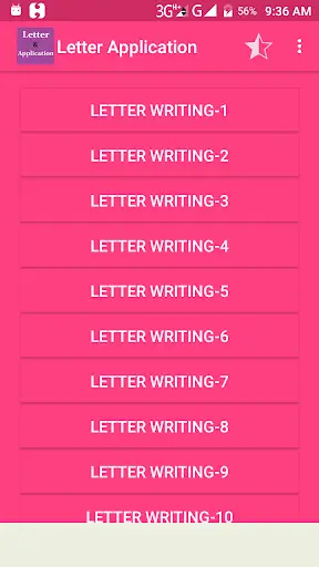 Letter & Application स्क्रीनशॉट 1