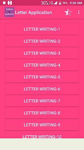 Letter & Application screenshot 1