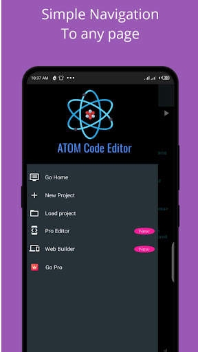 Atom: code editor HTML CSS JS screenshot 2