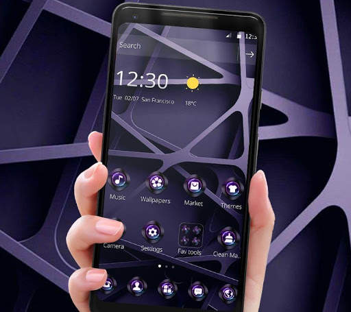 Purple Metal Framework Theme screenshot 1