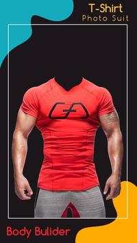 Men Body Builder T-Shirt Photo Suit 2 تصوير الشاشة